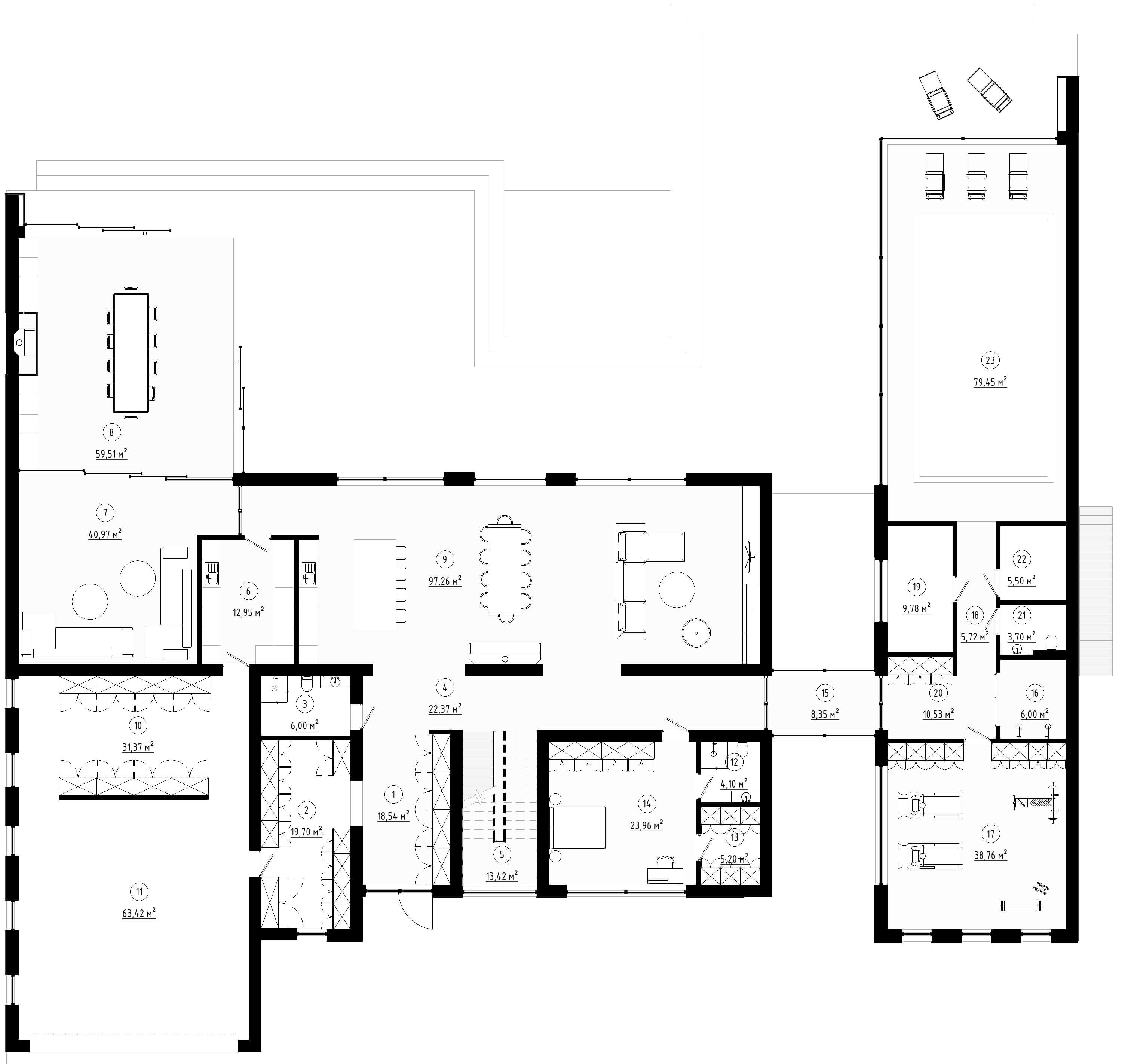 Milenium House – этаж 1